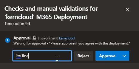 approval
